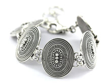 Load image into Gallery viewer, Bali Sterling Silver Beaded Oval Station Bracelet