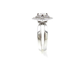 Load image into Gallery viewer, DIAMOND ENGAGEMENT RING WITH HALO CUSTOM MADE