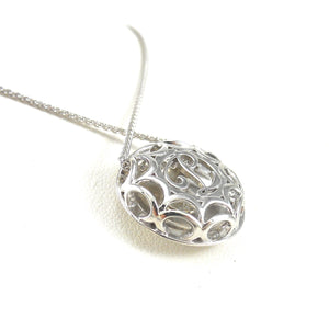 custom bezel-set round brilliant cut diamond pendant for sale white-gold
