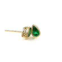 Load image into Gallery viewer, Emerald Stud Earrings