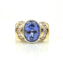 Load image into Gallery viewer, sapphire and diamond ring