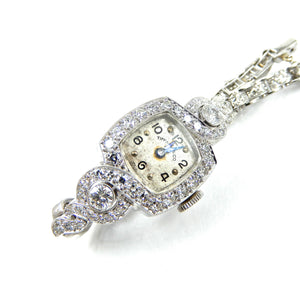Tiffany watch antique with diamonds