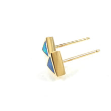 Load image into Gallery viewer, Handmade Triangle Opal Studs