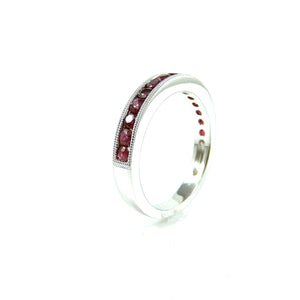 Ruby band with Miligrain