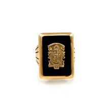 Load image into Gallery viewer, Gents Onyx Crest Ring