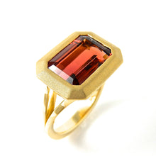 Load image into Gallery viewer, Infinity Red Tourmaline Ring