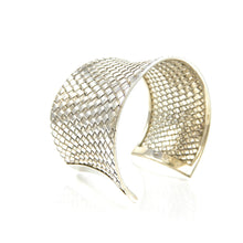 Load image into Gallery viewer, Sterling Silver Woven Cuff Bracelet
