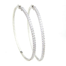 Load image into Gallery viewer, 2.5&quot; Diamond Hoops