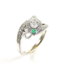 Load image into Gallery viewer, Opal &amp; Diamond Ring