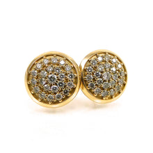 Load image into Gallery viewer, handcrafted Pave Diamond Stud Earrings
