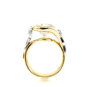 Tulip Diamond Ring 18k yellow-gold mounting