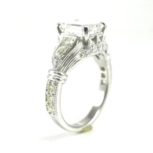 Emerald-Cut Diamond Engagement Ring