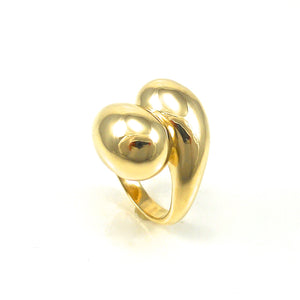 Handcrafted yellow gold ring