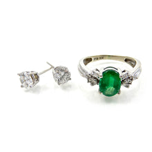 Load image into Gallery viewer, Emerald Engagement Ring