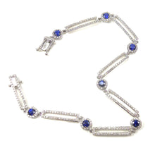 Load image into Gallery viewer, sapphire and diamond bracelet
