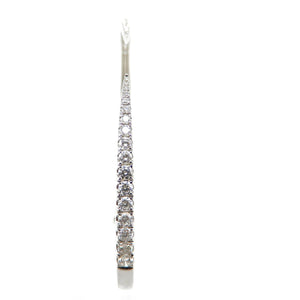 Tapered Diamond Hinge Bangle