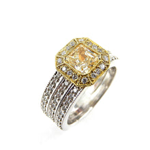 Load image into Gallery viewer, Yellow Diamond Triple Band Ring