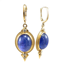 Load image into Gallery viewer, Cleopatra Tanzanite Dangle Earrings