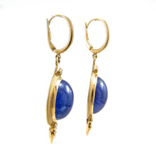Load image into Gallery viewer, Cleopatra Tanzanite Dangle Earrings