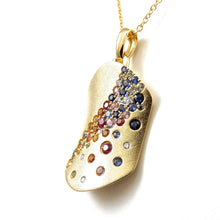 Load image into Gallery viewer, Confetti Collection Multi Colored Tag Necklace