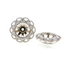 Load image into Gallery viewer, Diamond Halo Earring Jackets