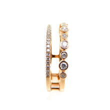 Load image into Gallery viewer, Diamond Double Ring