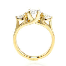 Load image into Gallery viewer, Oval Three Stone Engagement Ring