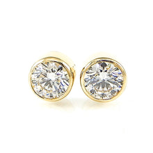 Load image into Gallery viewer, Bezel Set Diamond Studs