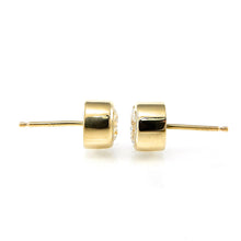 Load image into Gallery viewer, Bezel Set Diamond Studs