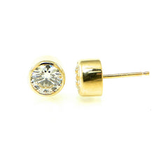 Load image into Gallery viewer, Bezel Set Diamond Studs