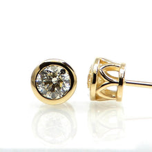 Load image into Gallery viewer, Gallery Bezel Set Stud Earrings