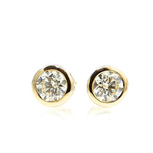 Load image into Gallery viewer, Gallery Bezel Set Stud Earrings
