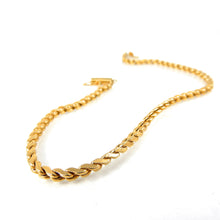 Load image into Gallery viewer, Estate Yellow Gold S Link Bracelet 9&quot; 2.3mm