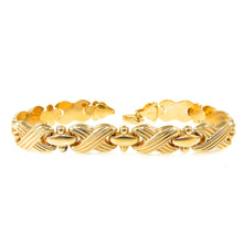 Load image into Gallery viewer, Estate Textured X Link Bracelet