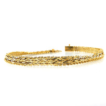 Load image into Gallery viewer, Estate Yellow Gold Fishtail Bracelet