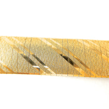 Load image into Gallery viewer, Estate Ribbon Cuff Yellow Gold Bracelet