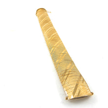 Load image into Gallery viewer, Estate Ribbon Cuff Yellow Gold Bracelet