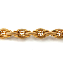Load image into Gallery viewer, Estate Textured Oval Link Bracelet