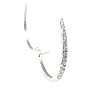 Tapered Diamond Hinge Bangle