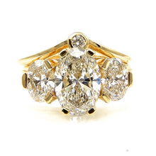 Load image into Gallery viewer, Oval Three Stone Engagement Ring