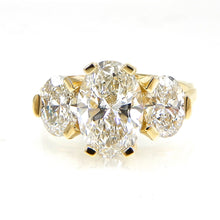 Load image into Gallery viewer, Oval Three Stone Engagement Ring