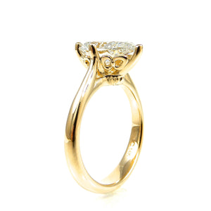 Pear Shaped Solitaire Engagement Ring