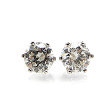 Load image into Gallery viewer, Lab Diamond Six Prong Stud Earrings