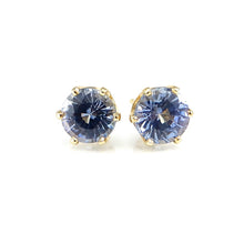 Load image into Gallery viewer, Sri Lanka Sapphire Six Prong Stud Earrings