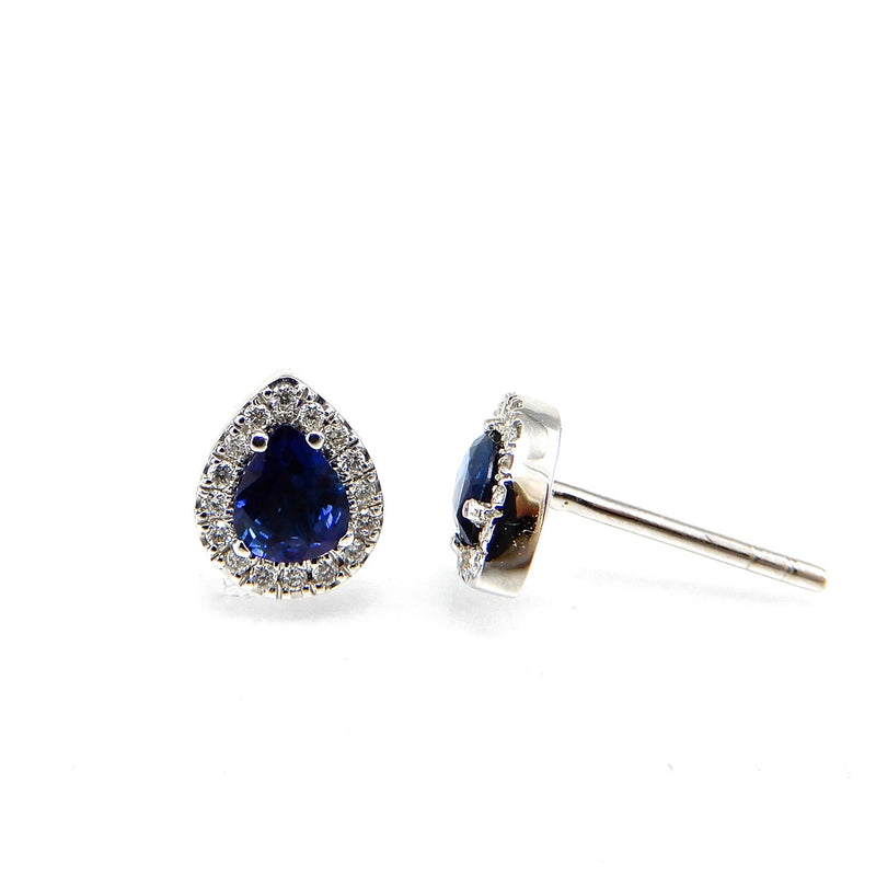 Sri Lanka Sapphire Stud Earrings