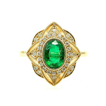 Load image into Gallery viewer, Starburst Emerald Ring