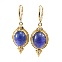 Load image into Gallery viewer, Cleopatra Tanzanite Dangle Earrings