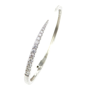 Tapered Diamond Hinge Bangle