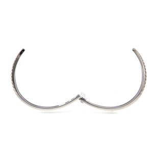 Tapered Diamond Hinge Bangle