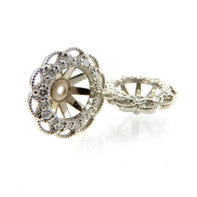 Load image into Gallery viewer, Diamond Halo Earring Jackets